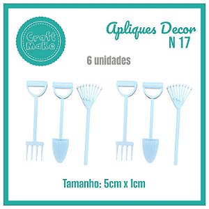 Aplique Decor - Mod 17 - Ferramentas de Jardim