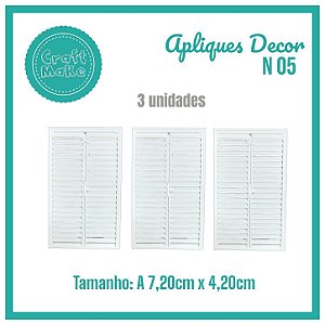 Aplique Decor - Porta Mod 05 - Janela Veneziana
