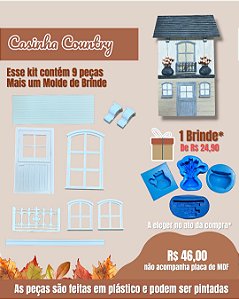Apliques Decor - Kit Casinha Mod 04 - Country