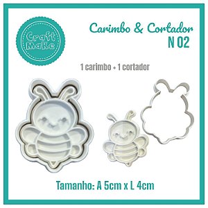 Carimbo & Cortador - N 02 Abelha de Frente