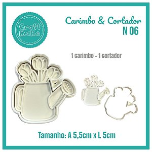 Carimbo & Cortador - N 06 Regador com Tulipas