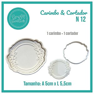 Carimbo & Cortador - N 12 Moldura Mimosa