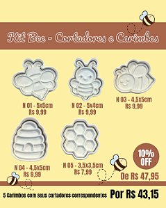 Carimbo & Cortador - kit bee