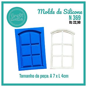 Molde de Silicone - Molde 369 - Janela Country