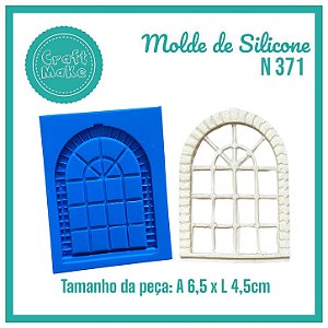 Molde de Silicone - Molde 371 - Janela Romanesque