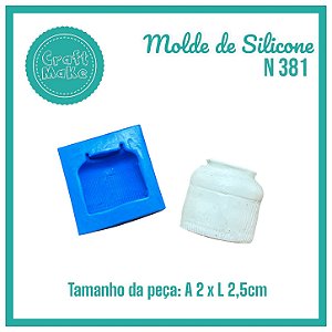Molde de Silicone - Molde 381 - Vasinho Winter Rústico