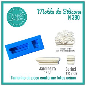 Molde 390 - Jardineira Romantic