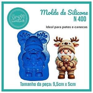 Molde 400 - Papai Noel Nórdico Ursinho (Natal 2026)