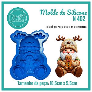 Molde 402 - Papai Noel Nórdico Ginger (Natal 2026)