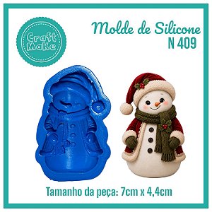 Molde 409 - Boneco de Neve Vintage (Natal 2026)