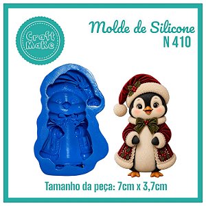 Molde 410 - Pinguim Vintage (Natal 2026)