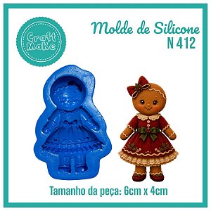 Molde 412 - Ginger Menina Vintage (Natal 2026)