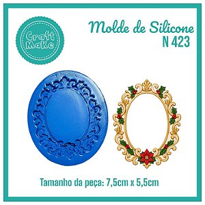 Molde 423 - Moldura Oval de Natal (Natal 2026)