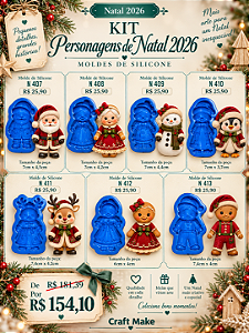 Kit Personagens de Natal Vintage (Natal 2026)