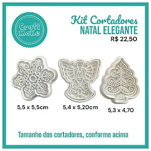 Kit Cortadores Natal Elegante - 2026