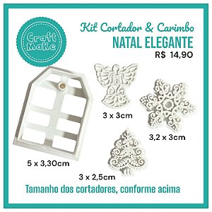 Kit Tag e Carimbos - Natal Elegante - 2026