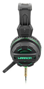 Headset Gamer Warrior Magne P2+USB Com LED Verde - PH143