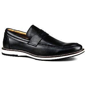 Sapato Masculino Brogue Comfort Preto 8001