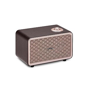 Caixa de Som Retro Pulse Bluetooth Speaker Presley Marrom SP367 Multilaser