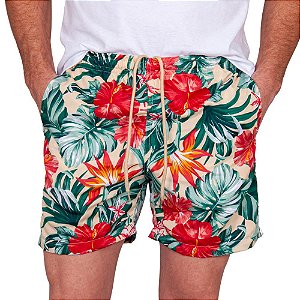 Shorts Estampado Floral Plus Size