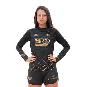 Conjunto Uniforme Manga Longa Shorts Futevolei Feminino Biro Uniformes Para Futevolei Beach Tennis E Voleibol