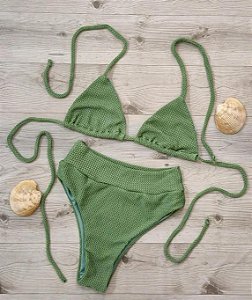 Conjunto Biquíni Cortininha Hot Pants