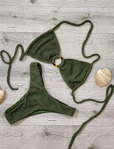 Biquíni Conjunto Fivela Meia Taça