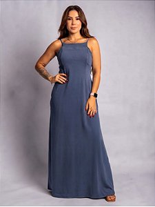 Vestido Longo Algodão Gazânia