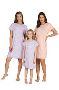 Sleep T-Shirt Estrelas Coral