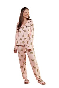 Pijama Camisaria Onça