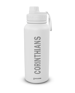 Garrafa Térmica Gocase Fresh 950ml Corinthians Cor Branca