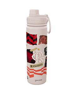 Garrafa Térmica Gocase Fresh 650ml Flamengo colagem Rosa