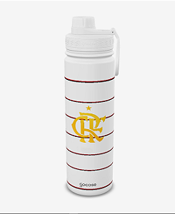 Garrafa Térmica Gocase 650ml Flamengo Escudo 2023 Branca