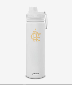 Garrafa Térmica Gocase Fresh 650ml Flamengo Crf Branca
