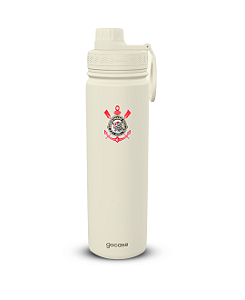 Garrafa Térmica Gocase Fresh 650ml Off White Corinthians