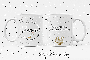 Caneca Porcelana Personalizada - Coleção Canecas em Laços