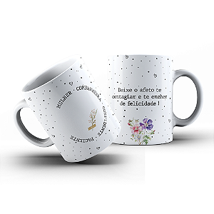 Caneca Porcelana Personalizada - Coleção FRASES DE AMOR