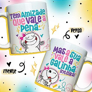 Caneca Porcelana Personalizada - Coleção 13 ARTES SOBRE AMIZADE