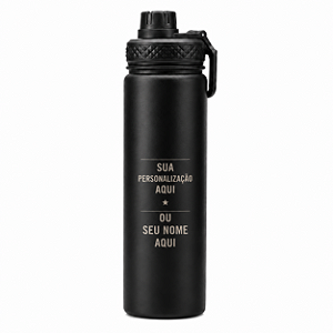 Garrafa Térmica Personalizada Nome Logo Frase Inox Premium