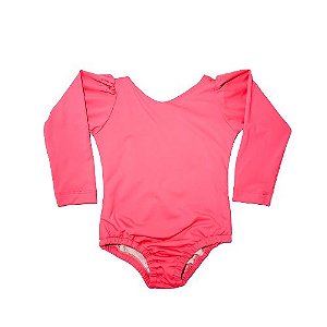Maiô Infantil Pink Fluorescente UV50+