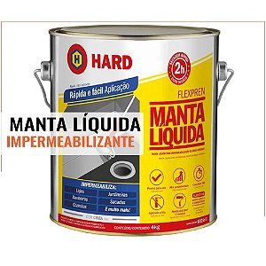 Manta Liquida Ms Polymer 4kg - Preto - Cinza - Hard Flexpren