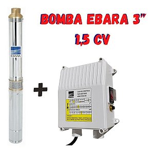Bomba Poço Caneta Palito Ebara 3bps2/22 - 1.5cv + Control Box