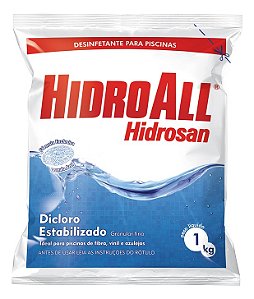 Cloro Estabilizado Granulado Hidrosan Plus Hidroall 1kg