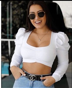cropped Lorena manga princesa