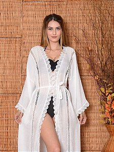 Saída de praia Ana estilo kimono