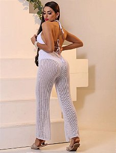 Calça saída de praia Yasmin em tricot