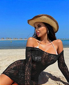 Saída De Praia vestido  Love Arrastão  Vestidinho Ciganinha Justo