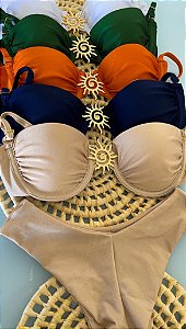 Biquíni katarina meia taça detalhe de sol luxo