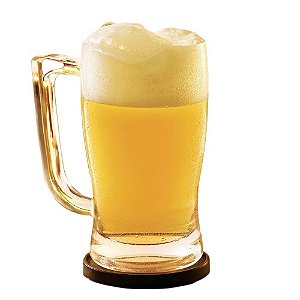 Caneca de vidro cerveja chopp festa presente 340ml Taberna