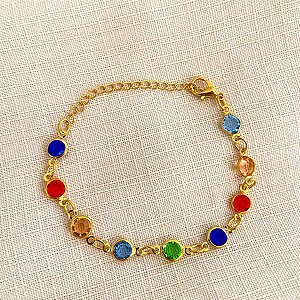 Pulseira Pedras Coloridas
